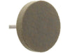 19mm - 3/4 inch Yellow 80 Grit Rubber Polishing Wheel - 1/8 inch shank - widgetsupply.com