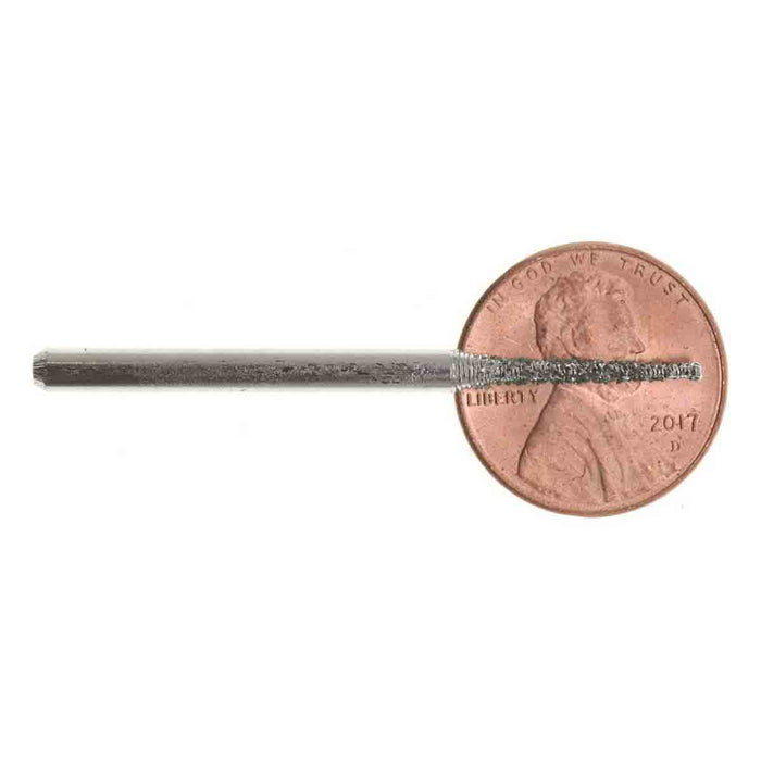 02.1mm 40 Grit Cone Diamond Burr - 1/8 inch shank - widgetsupply.com