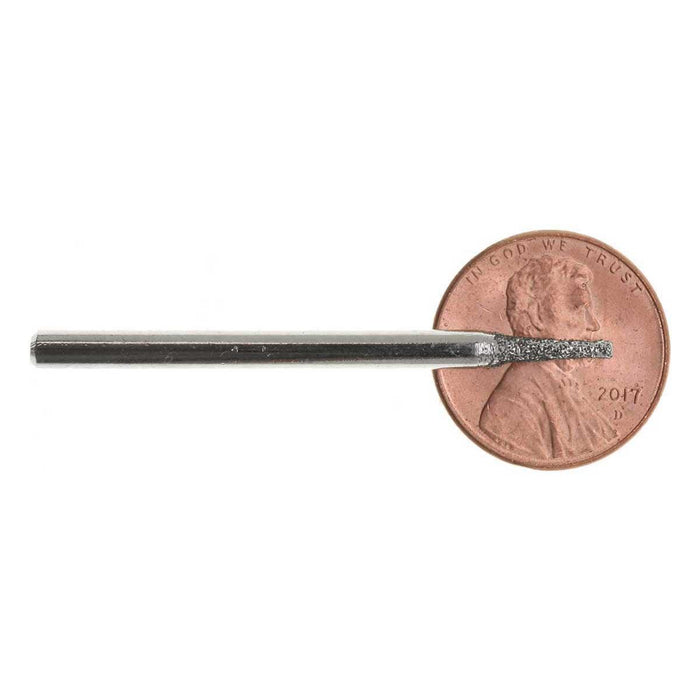 02.0mm 80 Grit Cone Diamond Burr - 1/8 inch shank - widgetsupply.com