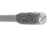 04.3mm 80 Grit Cylinder Diamond Burr - 1/8 inch shank - widgetsupply.com