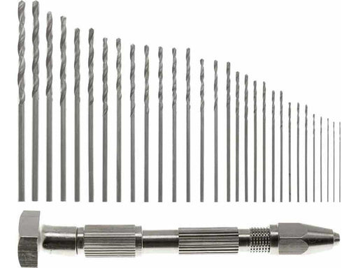 16pc 1.05 to 2.0mm Metric Drill and Pin Vise Set - widgetsupply.com
