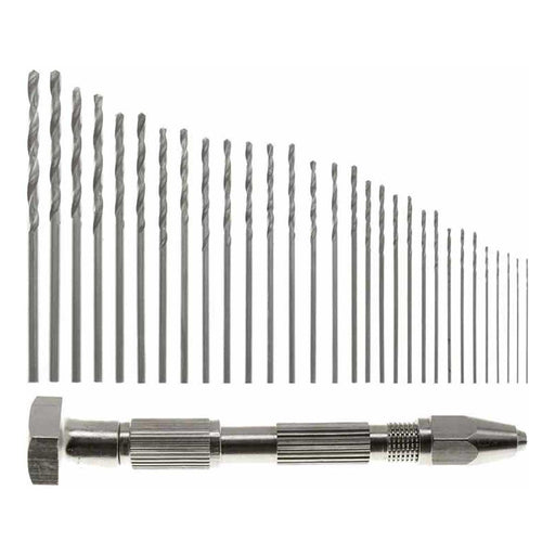 16pc 1.05 to 2.0mm Metric Drill and Pin Vise Set - widgetsupply.com