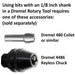 06.4mm - 1/4 inch Coarse Cylinder Abrasive Buffing Point - 1/8 inch shank - widgetsupply.com