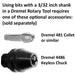 01.8mm Steel Cone Bur - Germany - 3/32 inch shank - widgetsupply.com