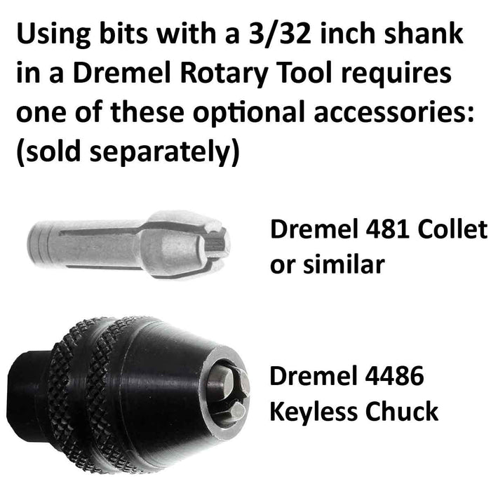 06.7mm - 1/4 x 11/16 inch Cylinder Grinding Stone - 3/32 shank - 10pc - widgetsupply.com