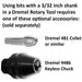 06.4mm - 1/4 x 1/2 inch CYLINDER Hard Felt Bob - 3/32 inch shank - widgetsupply.com