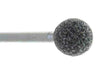09.5mm - 3/8 inch 100 Grit Round Grey Grinding Stone, USA, 3 inch shank - widgetsupply.com