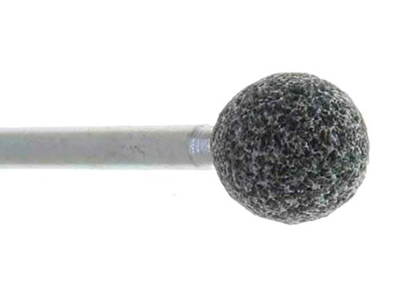09.5mm - 3/8 inch 100 Grit Round Grey Grinding Stone, USA, 3 inch shank - widgetsupply.com