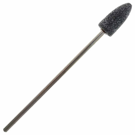 09.5mm - 3/8 Inch 60 Grit Grey Bullet Grinding Stone, USA, 3 inch shank - widgetsupply.com
