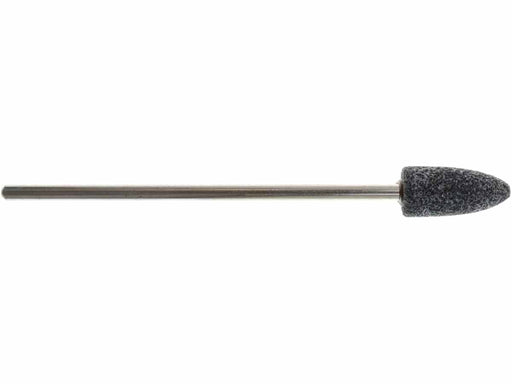 09.5mm - 3/8 Inch 60 Grit Grey Bullet Grinding Stone, USA, 3 inch shank - widgetsupply.com