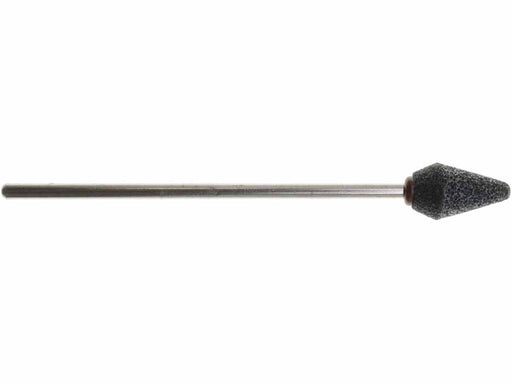 11.1mm - 7/16 inch 60 Grit Grey Cone Grinding Stone, USA, 3 inch shank - widgetsupply.com