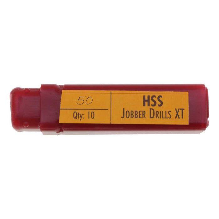 No 50 HSS Twist Drill Bits - Made in UK - 10pc - widgetsupply.com