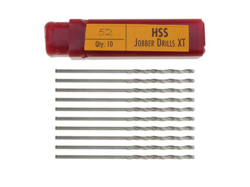 No 52 HSS Twist Drill Bits - Made in UK - 10pc - widgetsupply.com