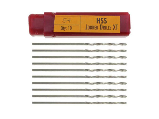 No 54 HSS Twist Drill Bits - Made in UK - 10pc - widgetsupply.com
