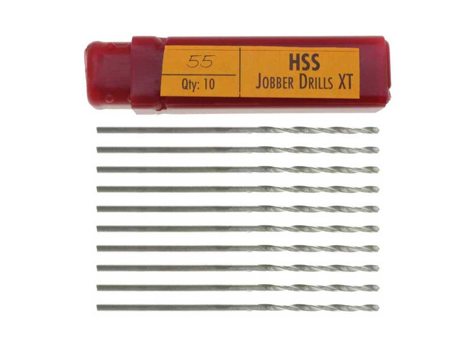 No 55 HSS Twist Drill Bits - Made in UK - 10pc - widgetsupply.com