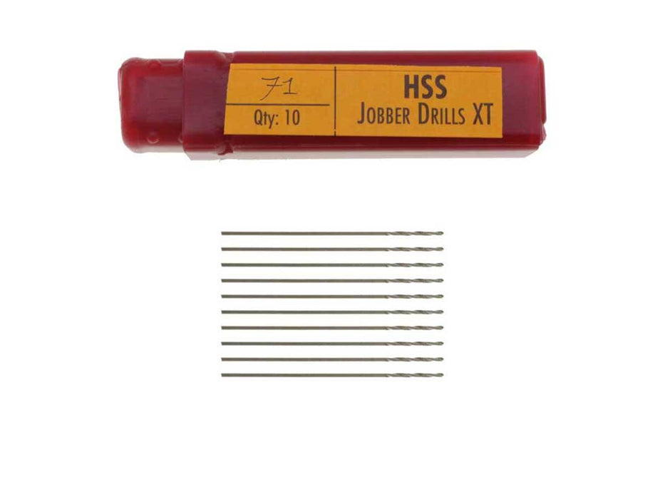 No 71 HSS Twist Drill Bits - Made in UK - 10pc - widgetsupply.com