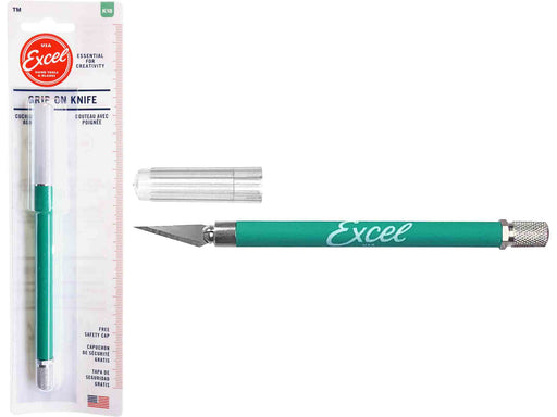 Excel K18 GREEN Soft Grip Knife USA - 16022 - widgetsupply.com