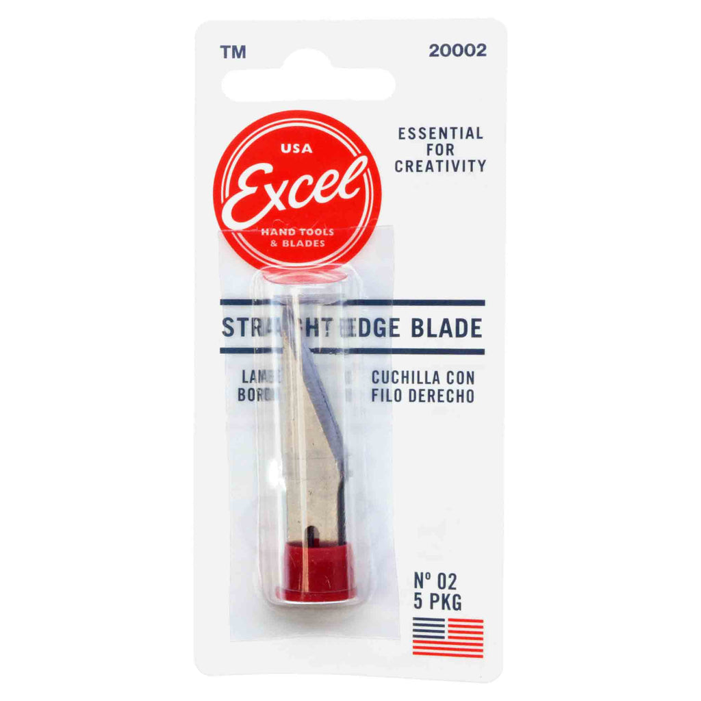 Excel 20002 #2 Straight Edge Knife Blades - USA - 5 Pack