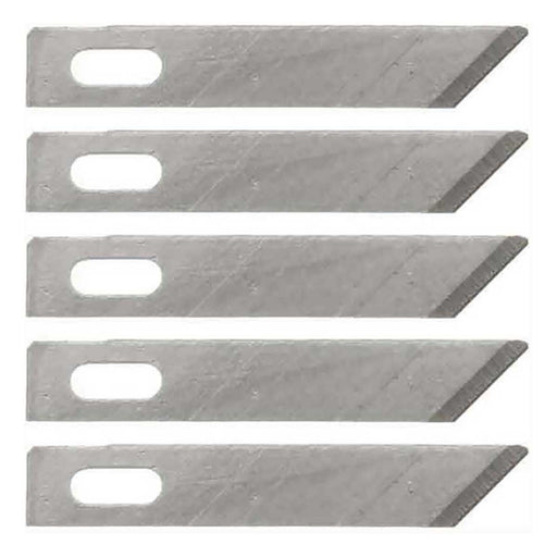 Excel 20005 #5 Narrow Angled Chisel Knife Blades - USA - 5pc - widgetsupply.com