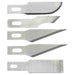 Excel 20014 Assorted Light Duty Knife Blades - USA - 5pc - widgetsupply.com