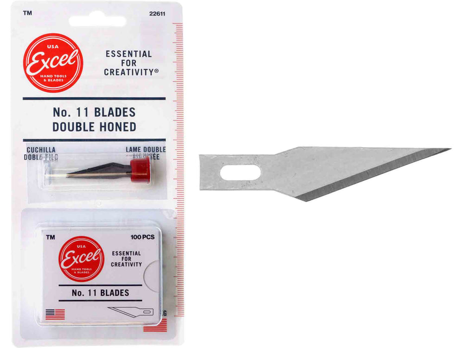 11 double honed straight edge blade (pack of 10) for use with