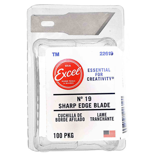 Excel 22619 #19 Sharp Angle Knife Blades - USA - 100pc - widgetsupply.com