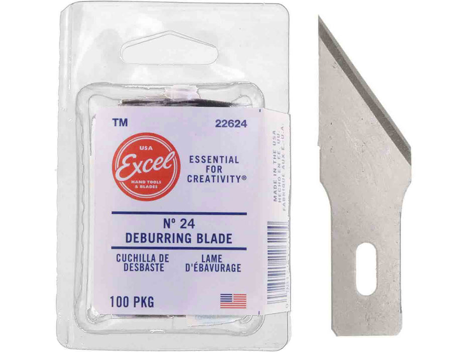Excel 22624 #24 Deburring Knife Blades - USA - 100pc - widgetsupply.com