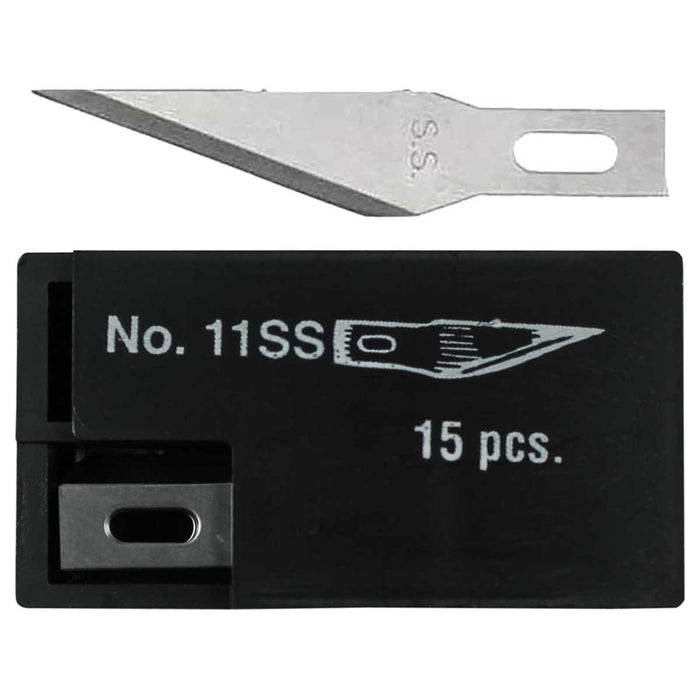 Excel 23021 #21 (11SS) Stainless Knife Blades - USA - 15pc - widgetsupply.com