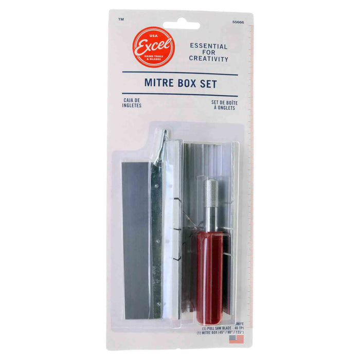 Excel 55666 Razor Saw Miter Box Set - 3pc - USA - widgetsupply.com