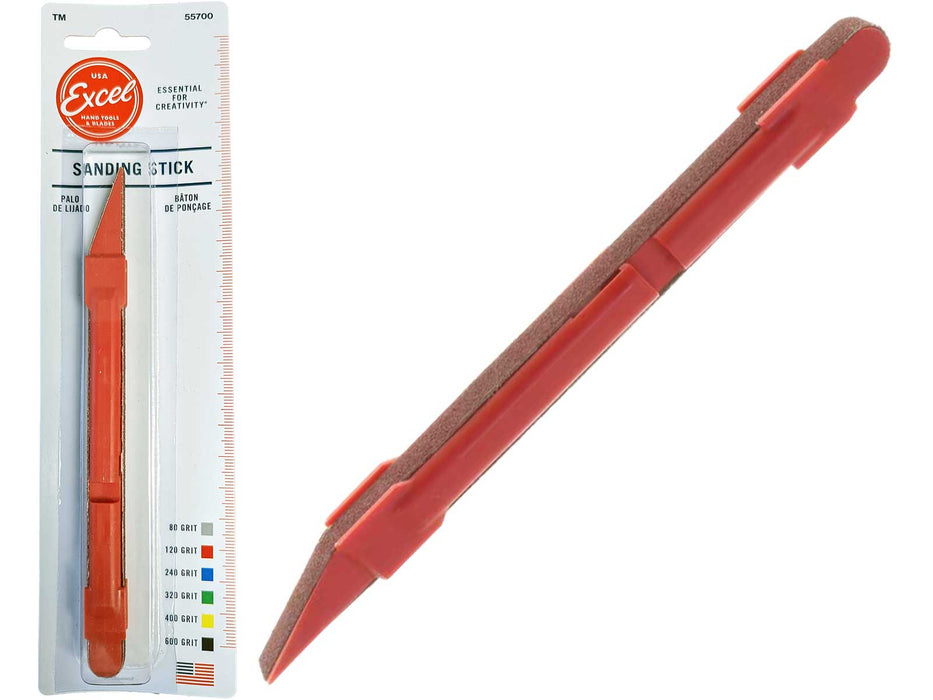 Excel 55712 - 120 Grit Red Sanding Stick - USA - widgetsupply.com