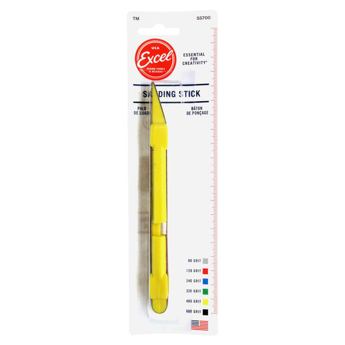 Excel 55715 - 400 Grit Yellow Sanding Stick - USA - widgetsupply.com
