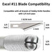 Excel 23011 #11 Hobby Blades - USA - 15pc - widgetsupply.com