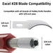 Excel 22628 #28 Concave Knife Blade  - USA - 100pc - widgetsupply.com