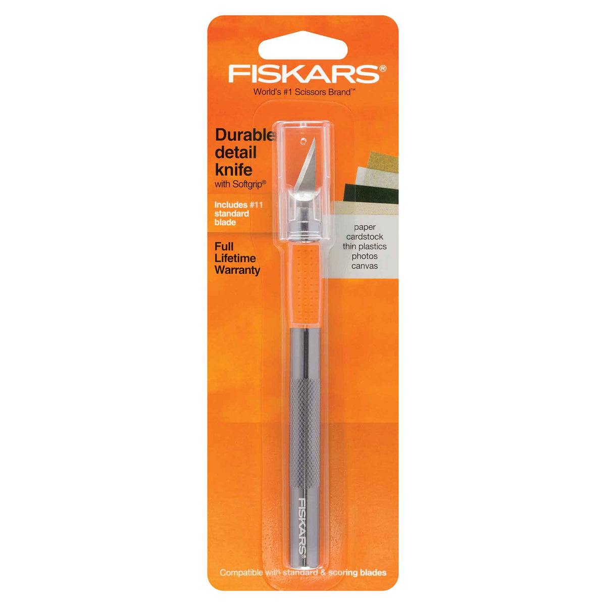 Fiskars Softgrip Detail Knife F167110, Silver