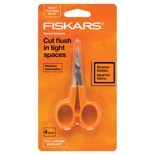Fiskars 198080 No 4 Curved Detail Scissors - widgetsupply.com