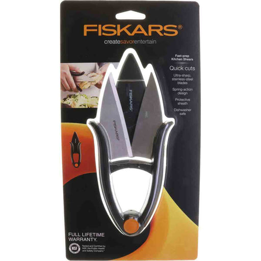 Fiskars 510031-1001 Fast Prep Kitchen Scissors and Sheath - widgetsupply.com