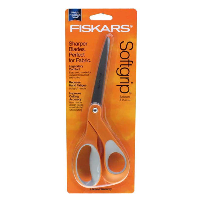 Fiskars 155880 No 8 Softgrip Scissors - widgetsupply.com