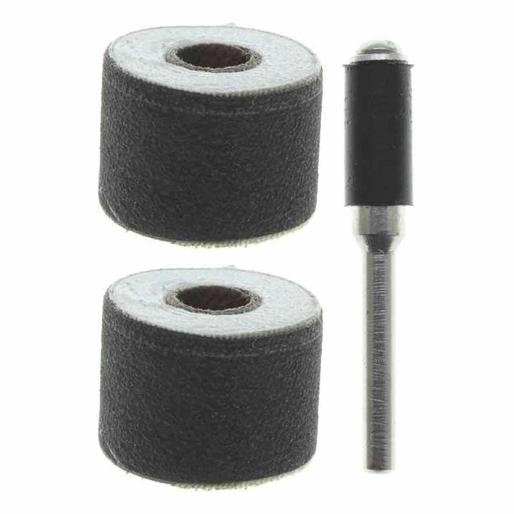 Dremel Sanding Drums Kit Sand Band 1/2 1/4 3/8 Inch Sand Mandrels Drum 120  Grit for Woodworking Nail Drill Rotary Abrasive Tools