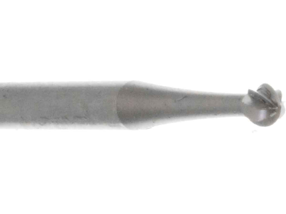02.0mm Steel Round Bur - Germany - 3/32 inch shank - widgetsupply.com