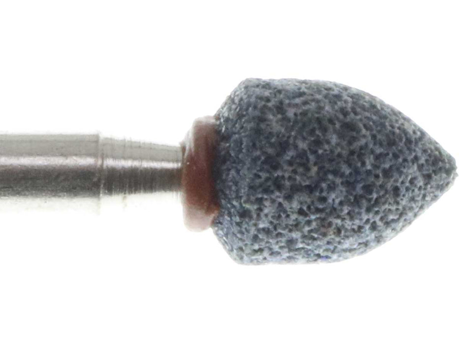 06.4mm - 1/4 x 5/16 inch 80 Grit Grey Bud Grinding Stone, USA - widgetsupply.com