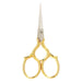 Gingher 220460 - 3 1/2 inch Gold Handled Epaulette Embroidery Scissors - widgetsupply.com