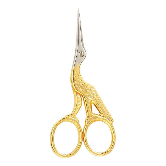 Gingher Gold-Handled Epaulette Embroidery Scissors - 3 1/2