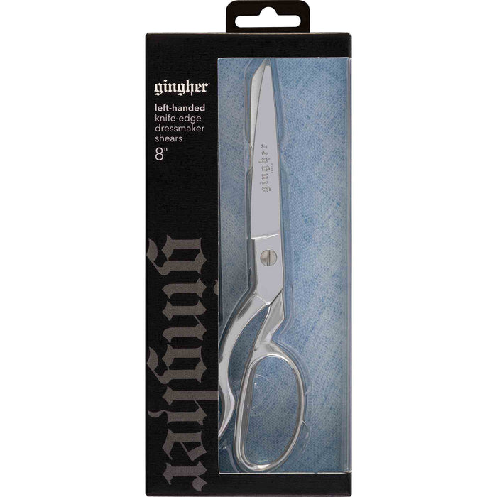 Gingher 220530 - 8 inch Left Hand Knife Edge Dressmakers Shears - widgetsupply.com