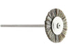 19mm - 3/4 inch Hatho Medium Hair Wheel Brush, 3/32 inch shank - widgetsupply.com
