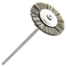 19mm - 3/4 inch Hatho Medium Hair Wheel Brush, 3/32 inch shank - widgetsupply.com