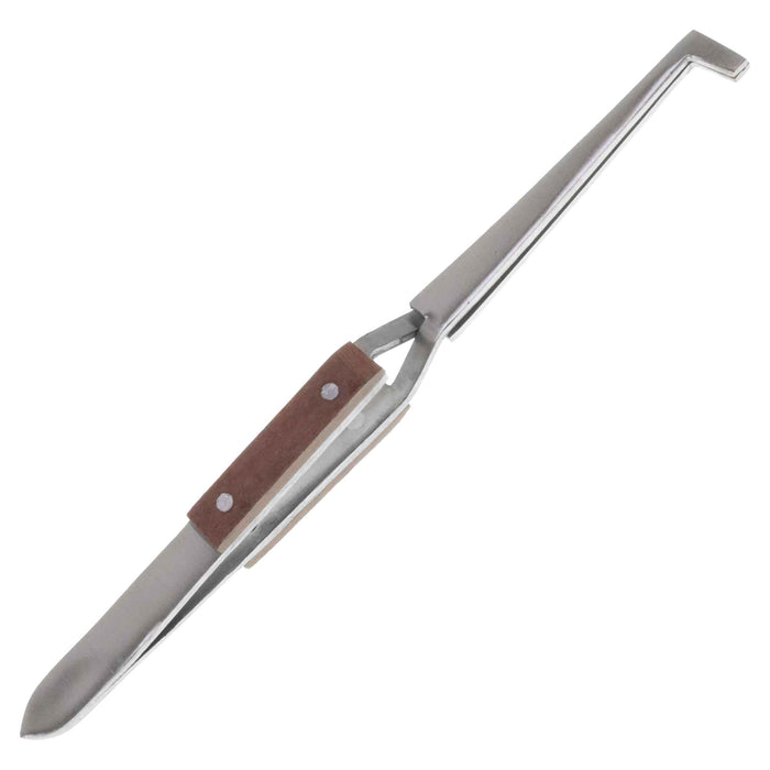 6.25 inch Right Angle Blunt Tip Clamp Tweezer - Fiber Grips - widgetsupply.com