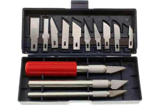16pc Hobby Knife Set with Metal Collets - widgetsupply.com