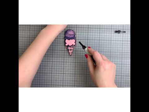 Excel Blades - How to make an Ice Cream Stamp DIY with K7 Knife and Gouges (Item 16007)