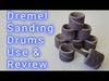 Todd's Garage - How To Use The Dremel Rotary Tool Sanding Drum Bit And Review