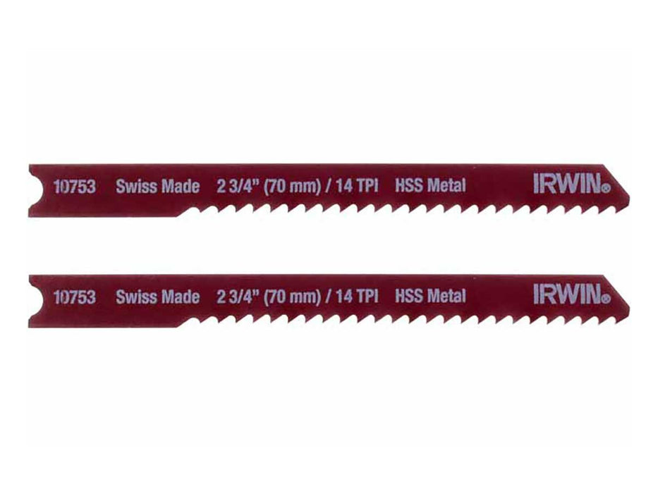 2pc Irwin 10753-2 Jigsaw Blades 14 Teeth Per Inch - widgetsupply.com